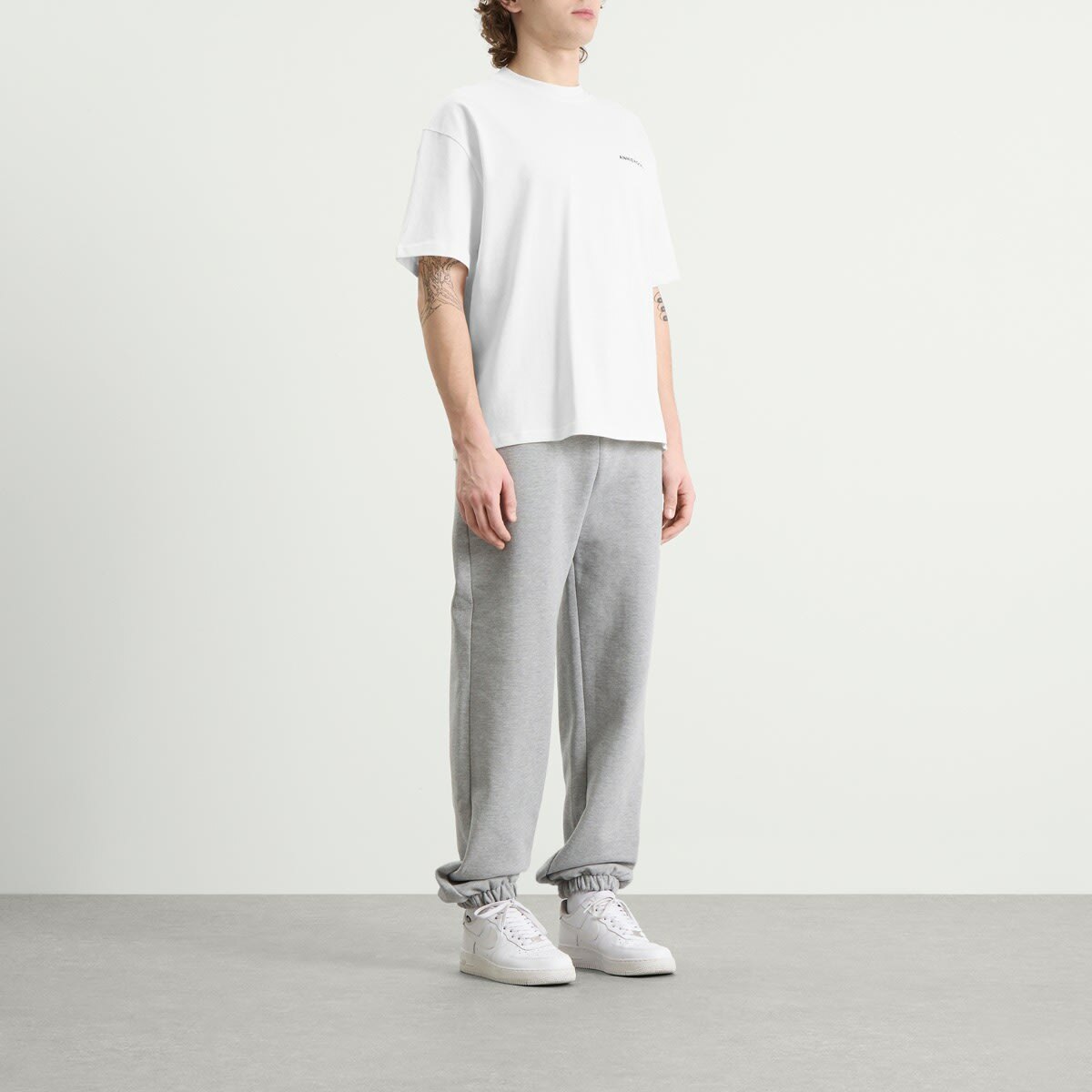 ANNIE HOOD Men's Mini Logo T-Shirt in White