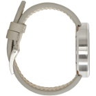 Uniform Wares SSENSE Exclusive Grey Leather M40 Chronograph Watch