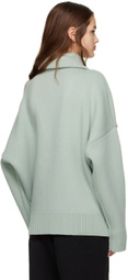 Trunk Project SSENSE Exclusive Green Sailor Collar Sweater