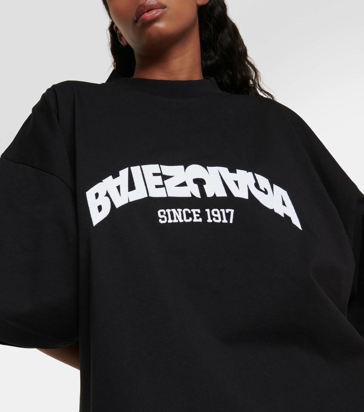 Balenciaga Logo oversized cotton jersey T-shirt Balenciaga