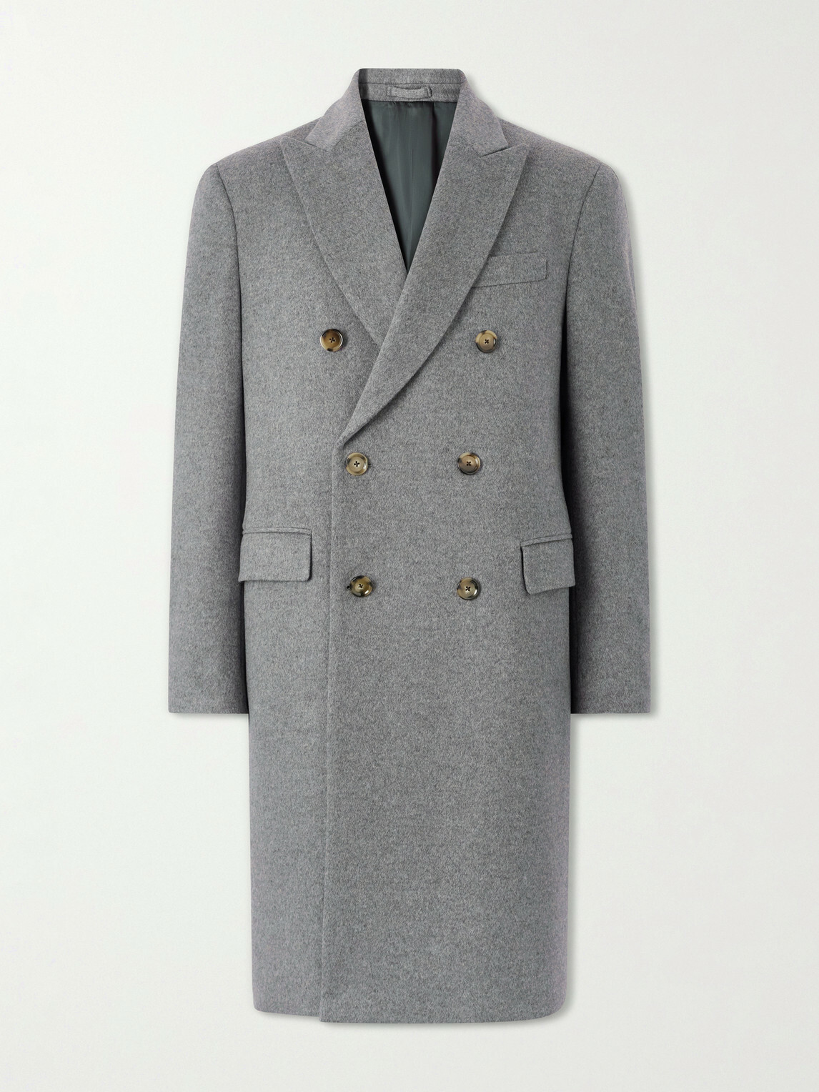 Lardini - Double-Breasted Wool Coat - Gray