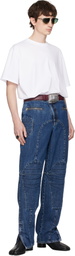 Jean Paul Gaultier Burgundy 'The Straight Junior' Belt