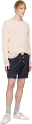 RICE NINE TEN Gray Twill Pajama Shorts