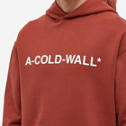 A-COLD-WALL* Men's Essential Logo Popover Hoody in Burnt Red