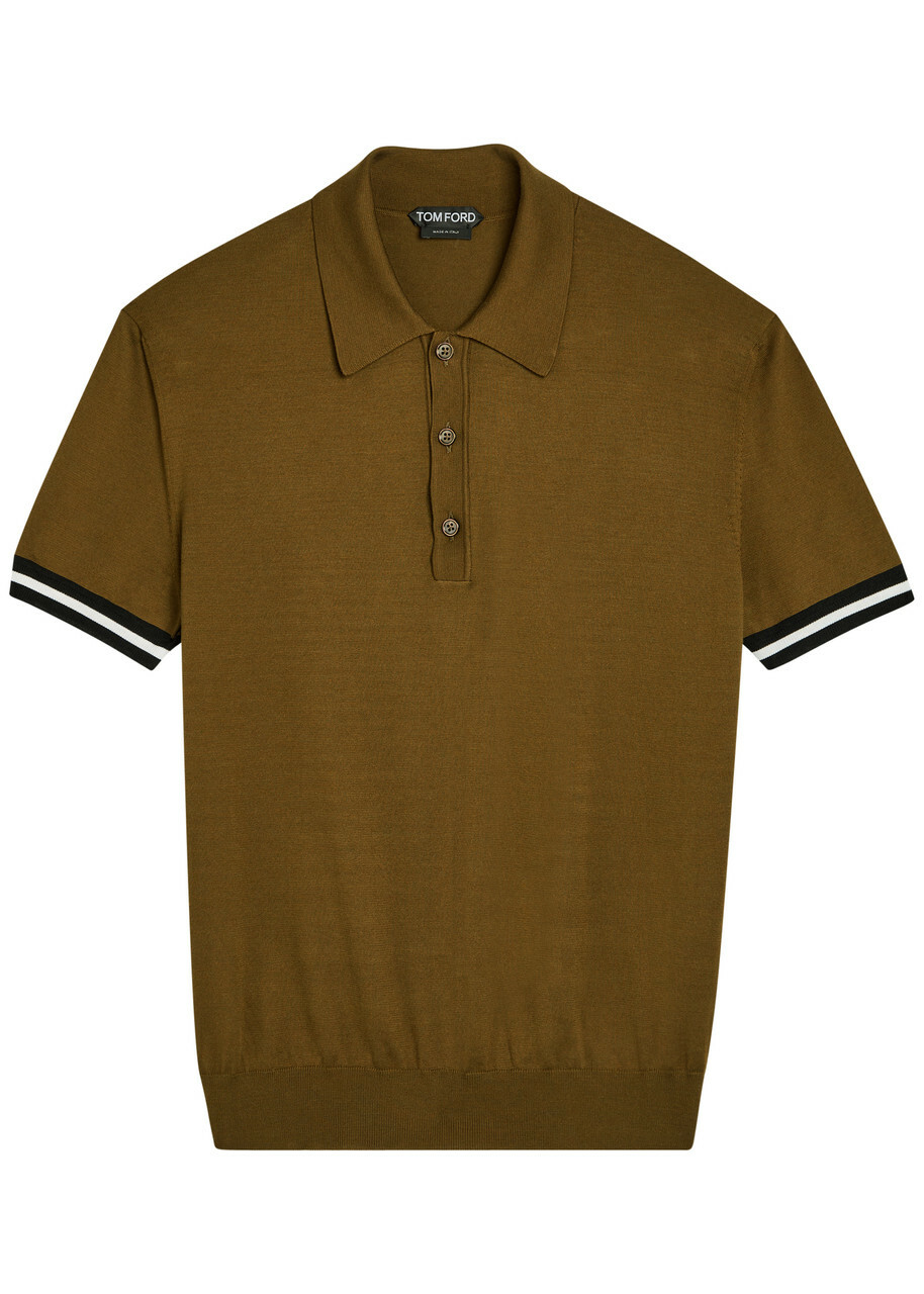 TOM FORD - Slim-Fit Garment-Dyed Cotton-Piqué Polo Shirt - Brown