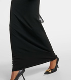 Balenciaga Turtleneck jersey maxi dress