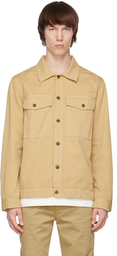 Photo: Nudie Jeans Beige Colin Utility Overshirt