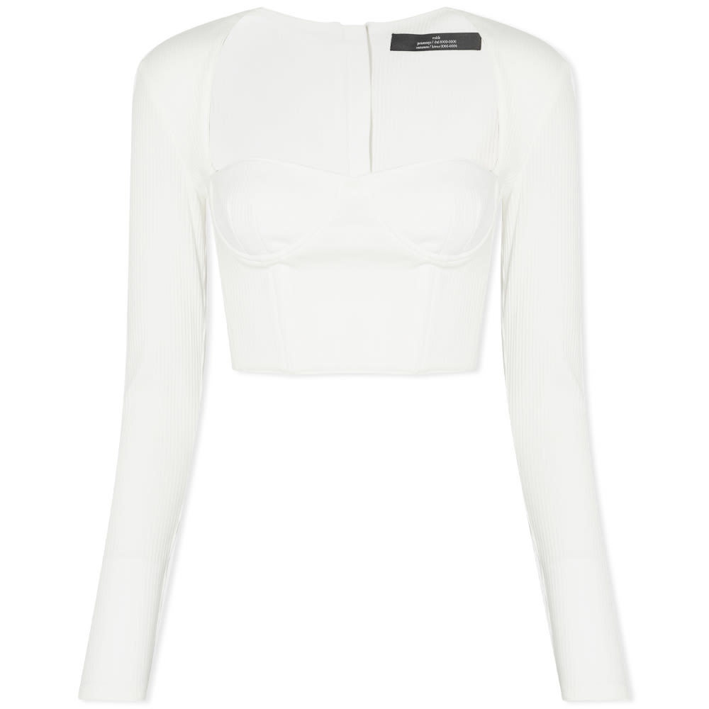Rokh draped-design dress - White