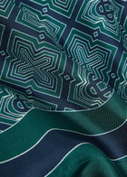 Casablanca Radiating Logo-monogram Silk Shorts Green