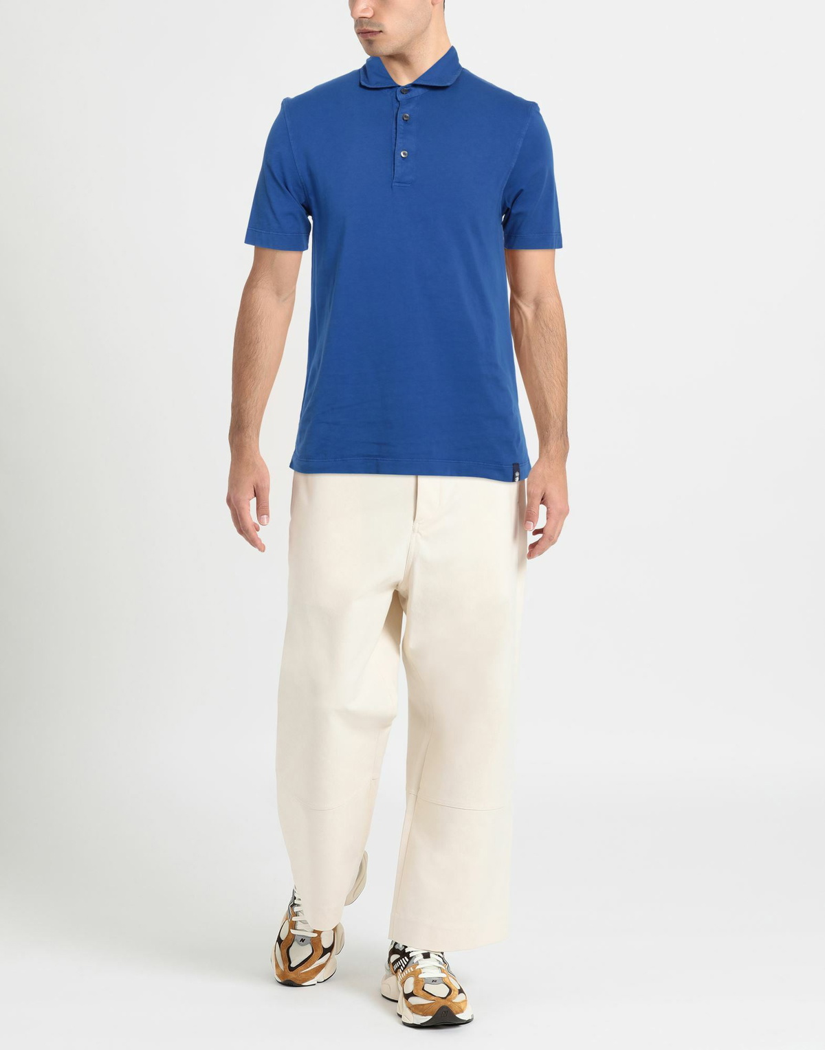 Drumohr Mens Polo shirt Bright in Blue