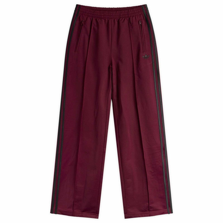Photo: Adidas Women's Firebird Loose Track Pant in Maroon/Black