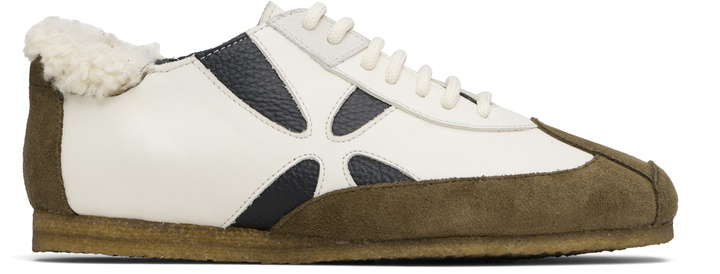 Photo: Stefan Cooke Off-White & Khaki Slashed Trainer Sneakers
