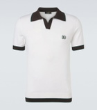 Dolce&Gabbana DG wool and silk polo shirt