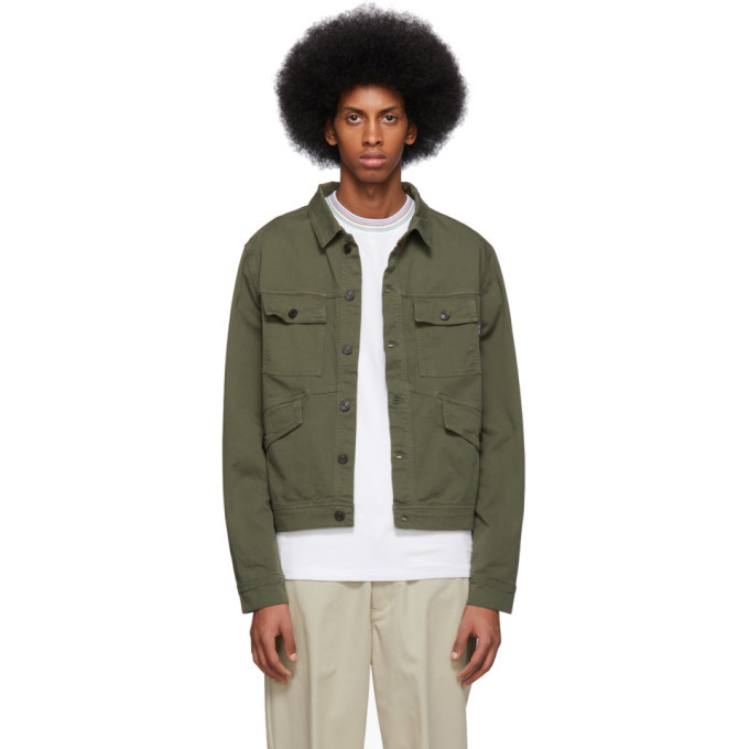 PS by Paul Smith Khaki Four Pocket Work Jacket PS by Paul Smith