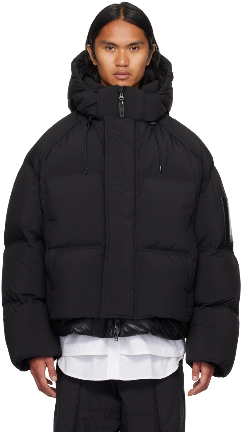 Juun.J Black Layered Down Jacket Juun.J