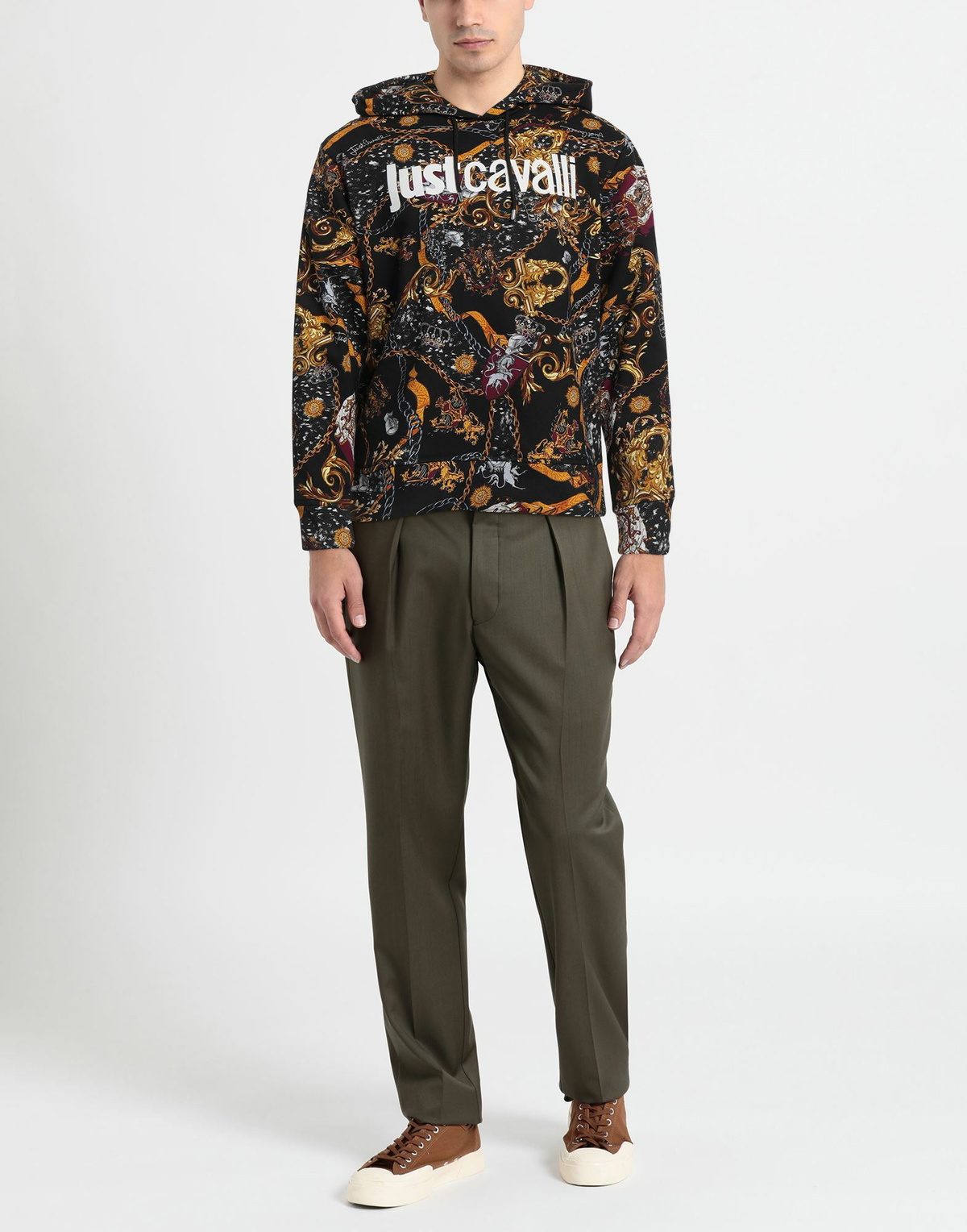 Just Cavalli Mens Sweatshirt in Black