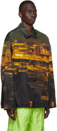 Dries Van Noten Multicolor Nylon Satin Printed Jacket