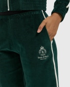 Sporty & Rich Crown Tennis Velour Sweatpant Green Womens Track Pant