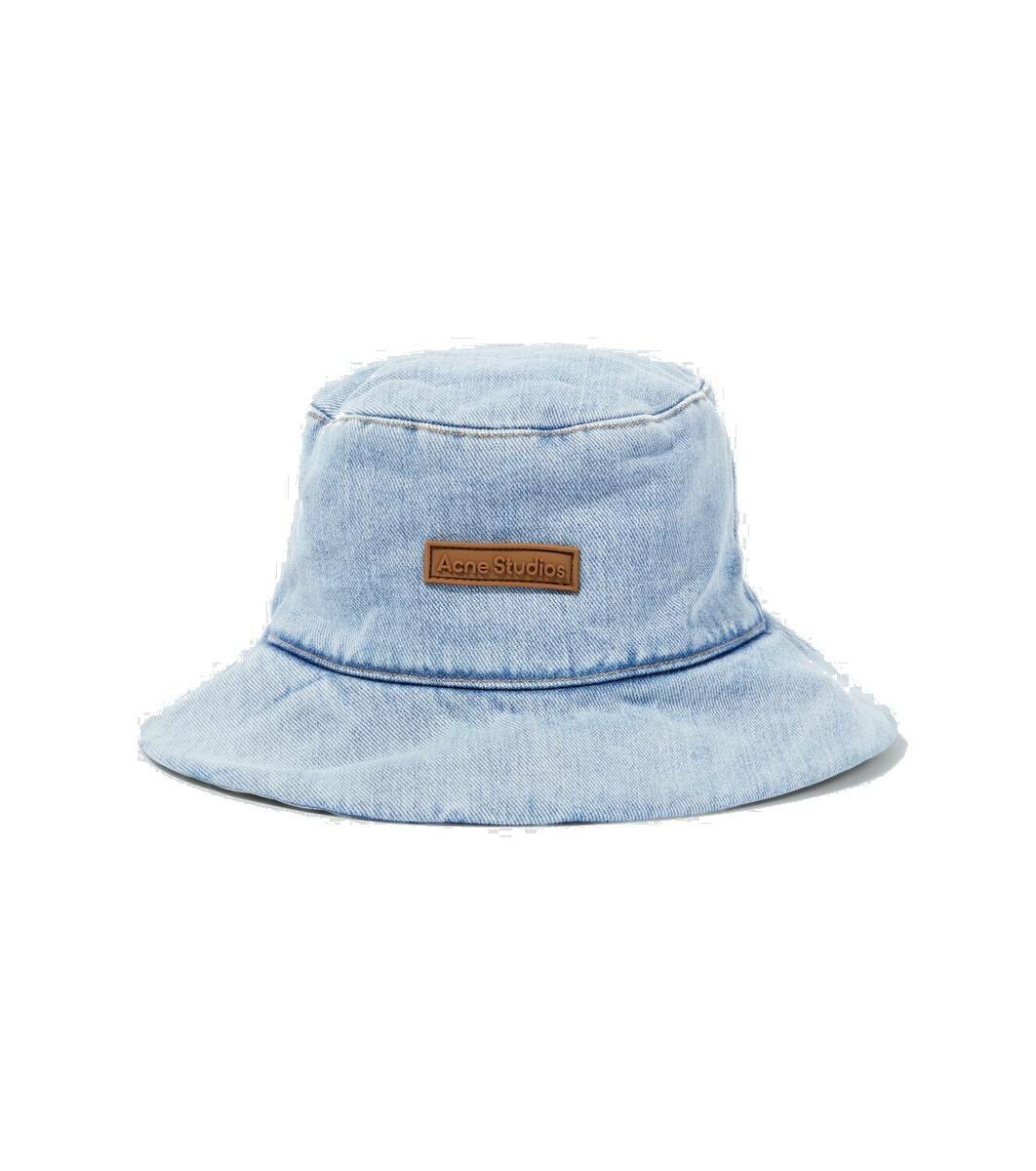 Photo: Acne Studios Logo denim bucket hat