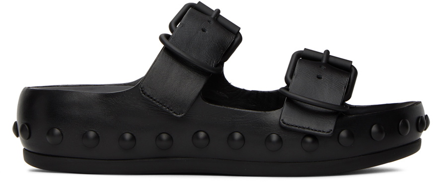 At.Kollektive Black Natacha Ramsay Levi Edition Studded Two Sandals