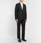 Mr P. - Black Worsted Wool Trousers - Men - Black