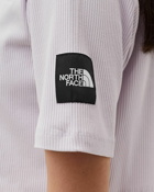 The North Face W Gartha S/S Rib Top Purple - Womens - Shortsleeves