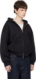 Seventh Black V2 Zipped Hoodie