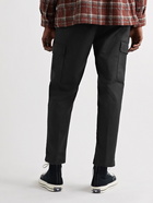 NN07 - Armie Cropped Tapered Stretch-Cotton Cargo Trousers - Black