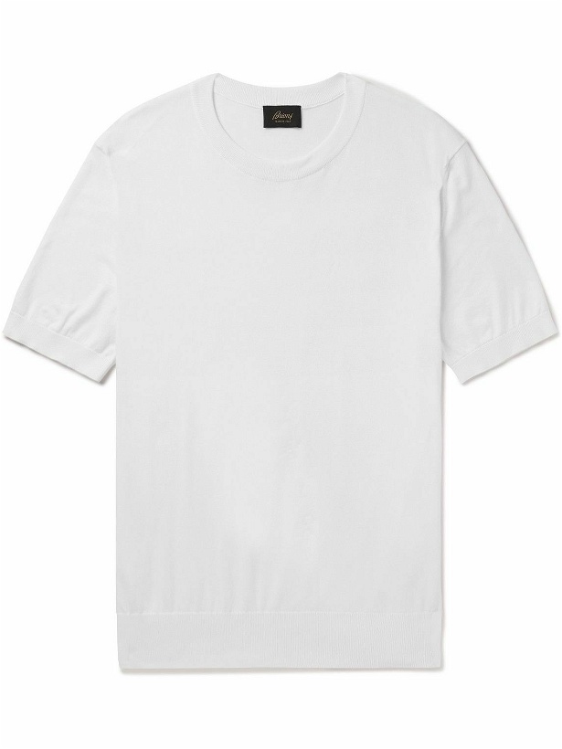 Photo: Brioni - Cotton T-Shirt - White