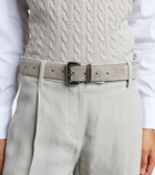 Brunello Cucinelli Monili suede belt