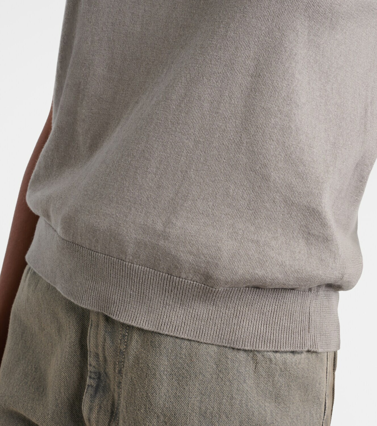 'S Max Mara Cotton, silk, and cashmere knitted top