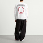 Team Ikuzawa Men's Dirt Track Long-Sleeve T-Shirt in White