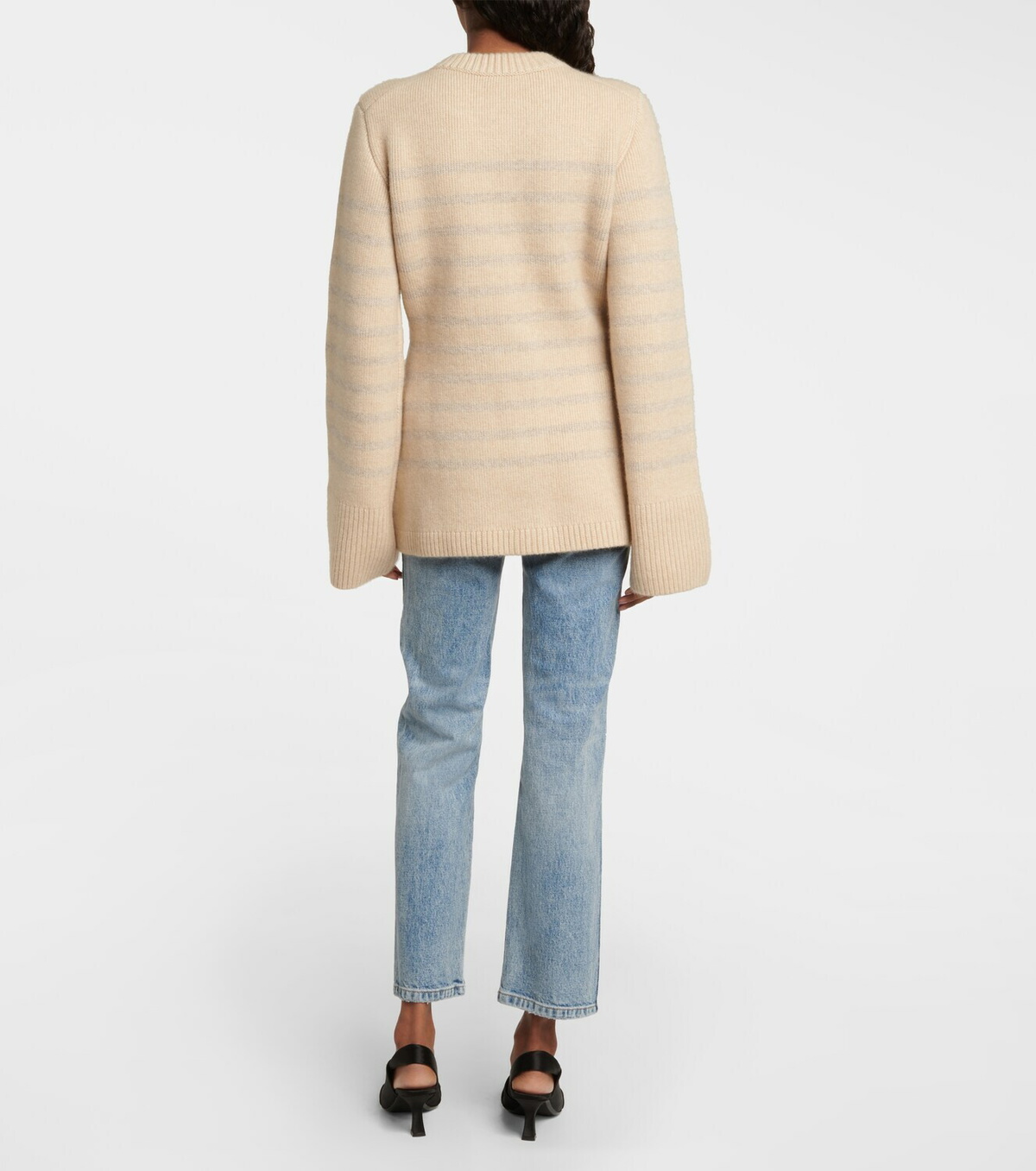 Khaite - Suzette striped cashmere-blend cardigan Khaite