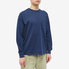 Beams Plus Men's Long Sleeve Pocket T-Shirt in Navy