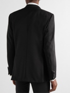 Brioni - Virgilio Silk-Trimmed Wool Tuxedo Jacket - Black