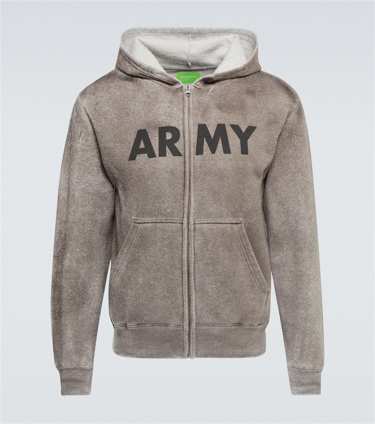 NotSoNormal - Army cotton jersey hoodie