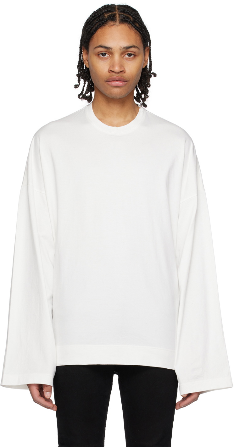 Julius White Graphic Long Sleeve T-Shirt Julius