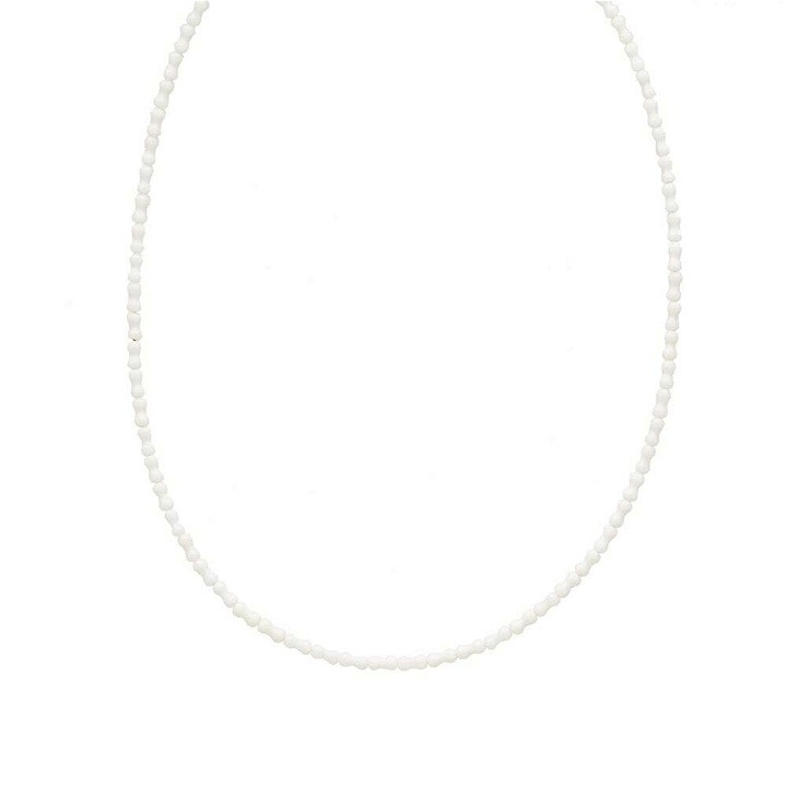 Photo: Timeless Pearly Men's Single Beaded Necklace in White