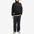 WTAPS Men's 20 Embroidered Half Zip Sweat in Black