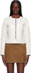 Stand Studio Off-White Cassie Leather Jacket