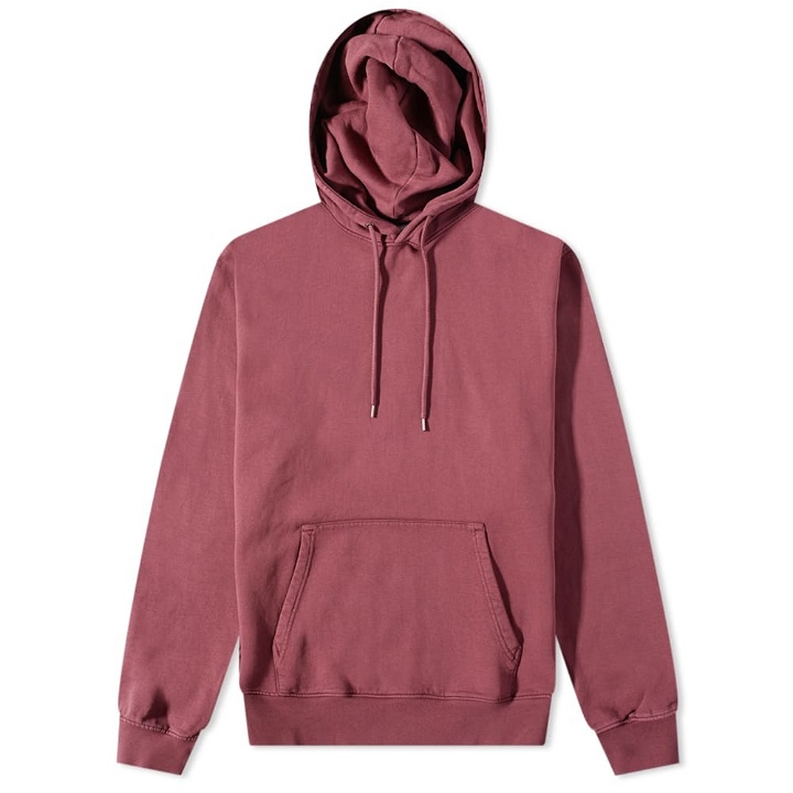 Photo: Colorful Standard Men's Classic Organic Popover Hoody in Dusty Plum