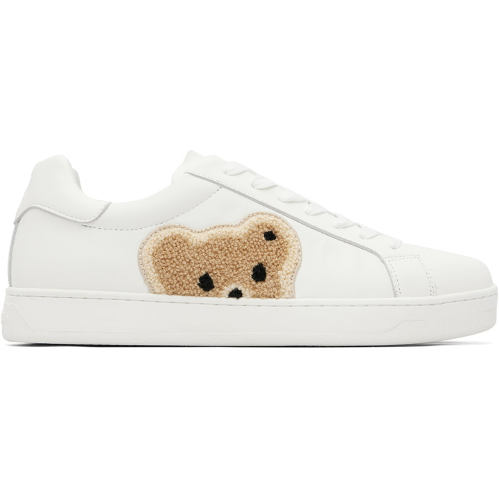 Photo: Palm Angels White Bear Tennis Sneakers