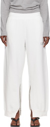 MM6 Maison Margiela Off-White Cotton Sweatpants