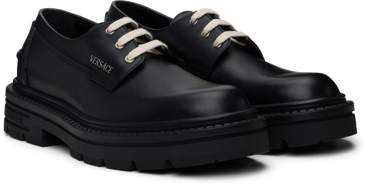 Versace Black Adriano Lace-Up Derbys Versace display picture 3