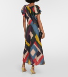 Velvet Claudette cotton and silk maxi dress