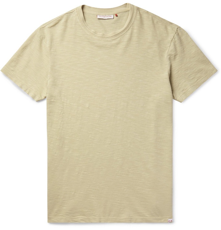 Photo: Orlebar Brown - Sammy Slub Garment-Dyed Cotton-Jersey T-Shirt - Neutrals