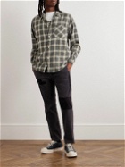 Remi Relief - Checked Cotton-Flannel Shirt - Gray