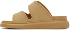 Alexander McQueen Tan Hybrid Slides
