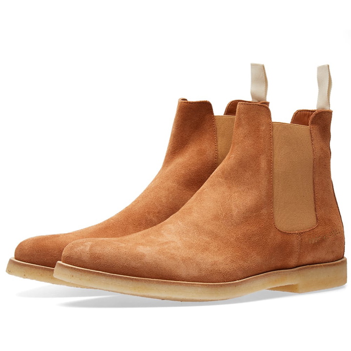 Photo: Common Projects Chelsea Boot Suede Burgundy