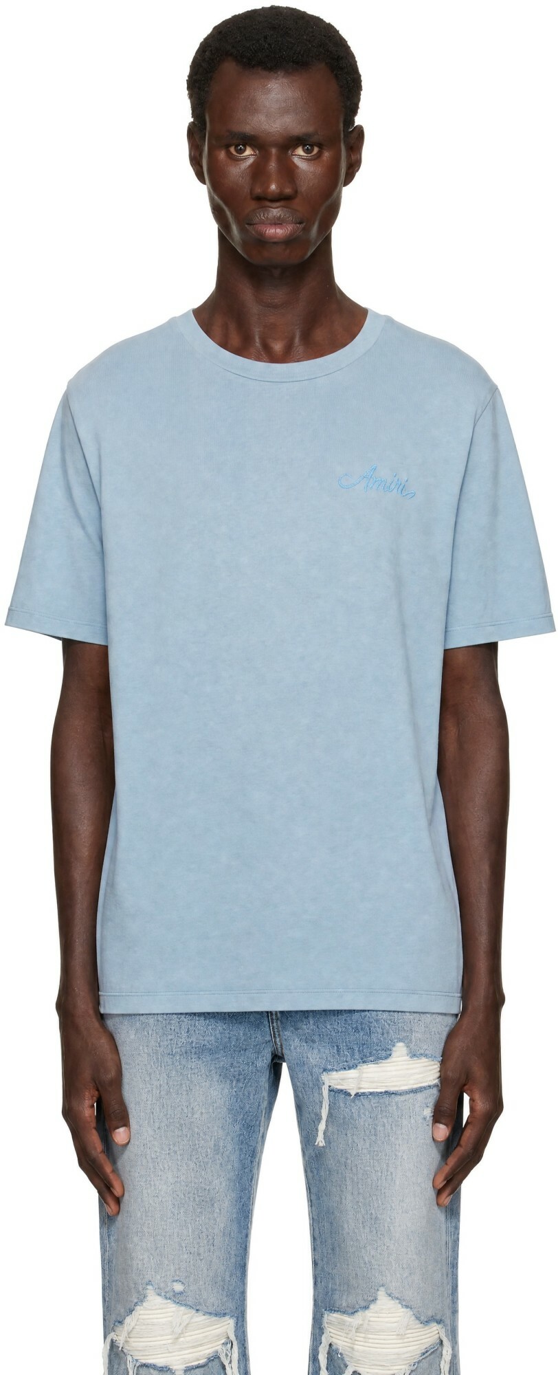 AMIRI Black Bandana Bleach T-Shirt Amiri
